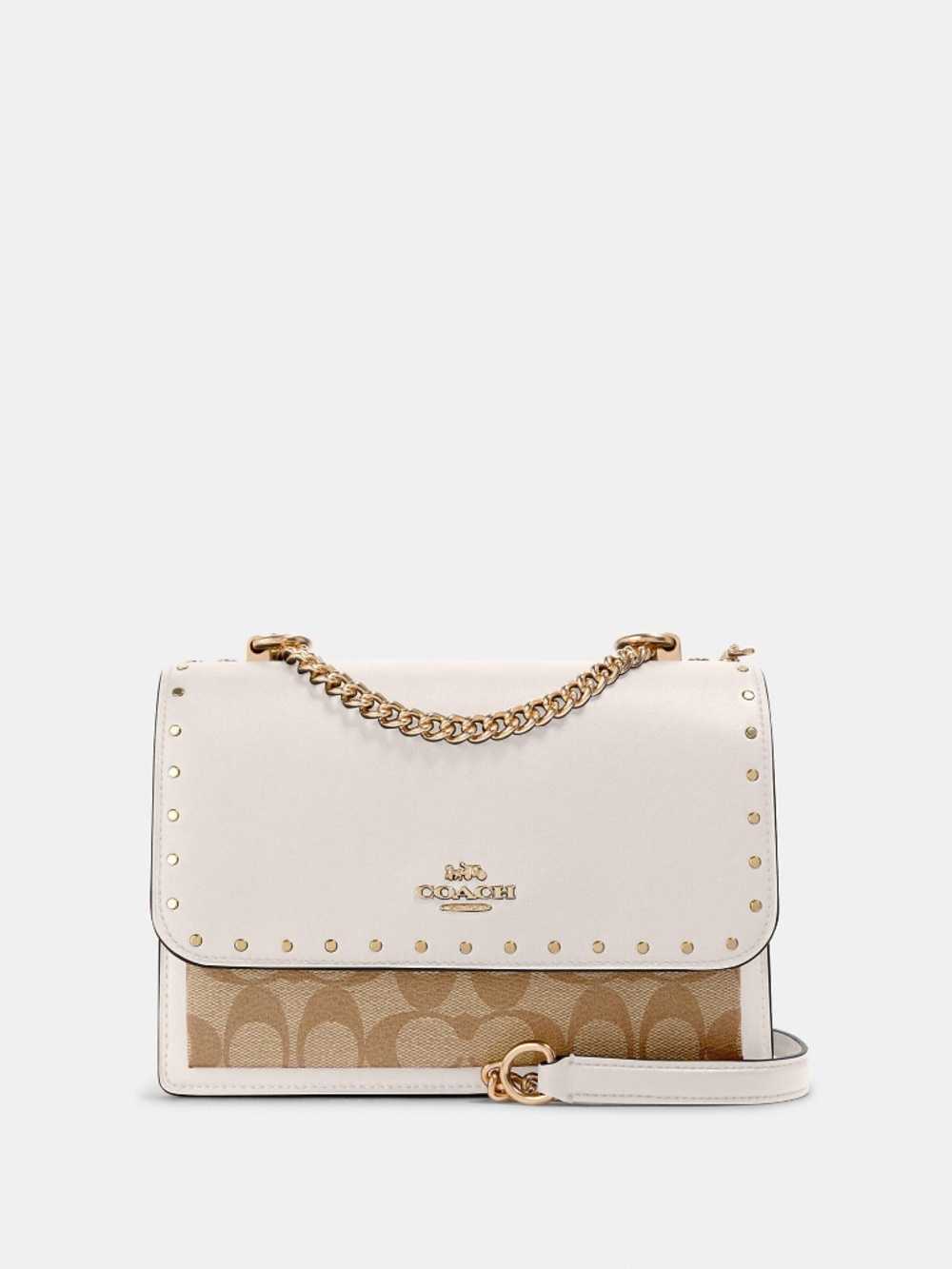 Klare Crossbody Bag In Signature Canvas With Rivets